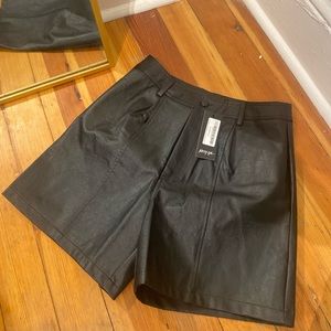 Nasty gal lightweight faux leather shorts